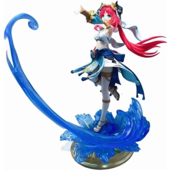 Nilou Figure, Water Control Nilou Anime Figures 26cm/10.2inch Handmade PVC Cartoon Manga Game Character Model Decoration Craft Gift