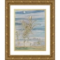 thumbnail image 1 of Nils Dardel 14x18 Gold Ornate Wood Frame and Double Matted Museum Art Print Titled - Skeleton on Horseback, 1 of 4