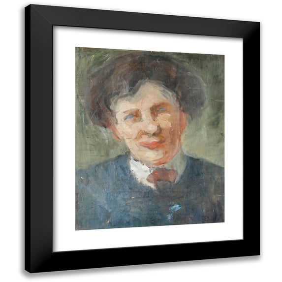 Nils Dardel 20x24 Black Modern Framed Museum Art Print Titled - Oil on Canvas