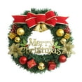 thumbnail image 1 of Nilvkv 11.8in Artificial Christmas Decorations Wreath for Front Door, Stairs, Window Wall Christmas Party Indoor Outdoor Decorations, 1 of 6