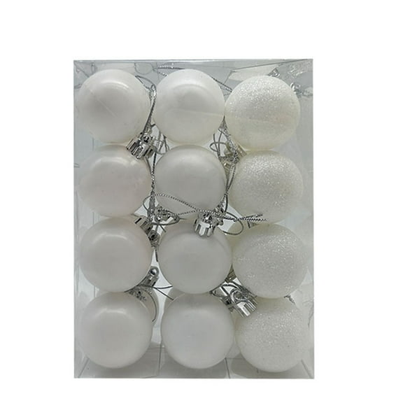 Nilvkv 24PCS Christmas Tree Balls Ornaments for Xmas Christmas Tree, 3cm/1.2in Shatterproof Christmas Hanging Ball for Holiday Wedding Party Christmas Decorations Clearance