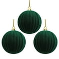 thumbnail image 1 of Nilvkv 3PCS Velvet Christmas Balls, Bulk Flocked Christmas Tree Ball Ornaments Plastic Balls 8cm/3.1in Xmas Decorative Hanging Ornaments Christmas Tree Decoration, 1 of 6