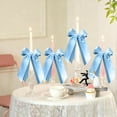 thumbnail image 1 of Nilvkv 6Pcs Bow Ribbon Candle Holder Gift Packaging Decoration 20x12cm for Various Holiday Parties, Valentines Day Decorations, 1 of 6