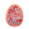 thumbnail image 1 of Nilvkv 9.17x11.8x0.59in Easter Bunny Door Sign, Happy Easter Door Hanging Wooden Sign Decoration Easter Home Window Wall House Decoration Indoor Outdoor Room, 1 of 7
