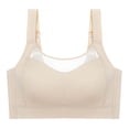 thumbnail image 1 of Nilvkv Bandeau Bra, Strapless Bra, Solid Strapless Seamless Wireless Push Up Anti Slip Basic Beige 44BCD, 1 of 5