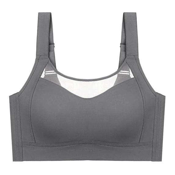 Nilvkv Bandeau Bra, Strapless Bra, Solid Strapless Seamless Wireless Push Up Anti Slip Basic Gray 40BCD