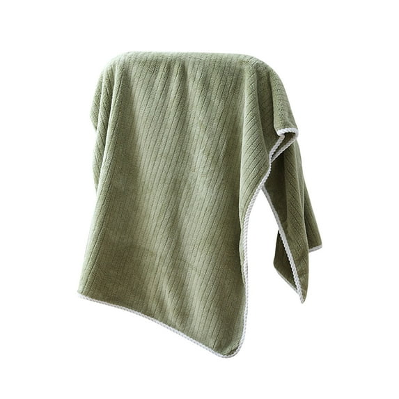 Nilvkv Bath Towels Wash Cloths 1pc Coral Velvet Bath Towel Towel for Adult Daily Use at Home Absorbent Dry Hair Towel That Does Not Hair Beach Towel Strip Patterned Bath Towel