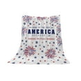 thumbnail image 1 of Nilvkv Blanket Independence Day Blanket Party Blanket Flannel Bed Blanket USA Flag Day Themed Comfortable and Breathable(27.56x39.37in), 1 of 6