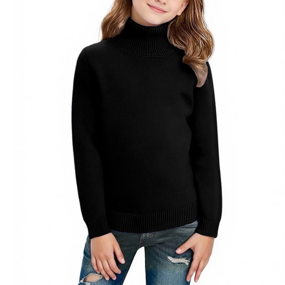 Nilvkv Boys Sweaters, Sweaters for Girls, Toddler Kids Boys Girls Shirts Solid Color Round Neck Long Sleeve