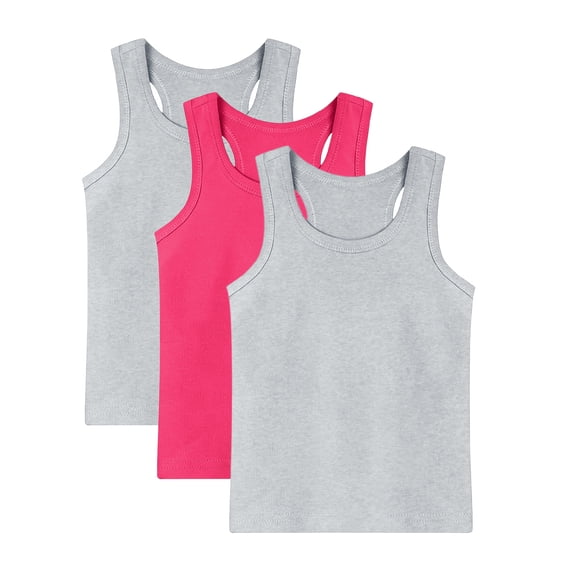 Nilvkv Boys Muscle Shirts, Boys Tank Tops, Kids 3 Pack Solid Sleeveless Round Neck Fitted Top Set Casual Summer Multicolor 2-3 Years