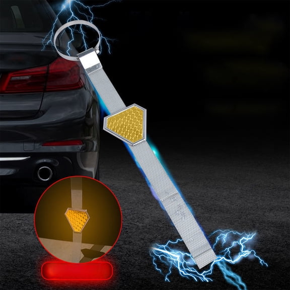 Nilvkv Car Electrostatic Belt 45.5cm with Reflective Warning Chain Static Eliminator for SUV Grounding, Car Accessories