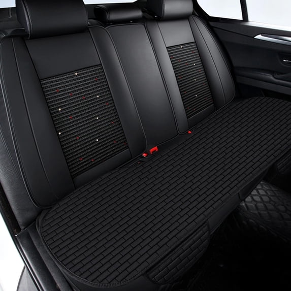 Nilvkv Car Linen Seat Cushion Summer Ventilated Breathable 3-piece Set All-season Comfort for Sedans SUVs & Trucks, Car Accessories