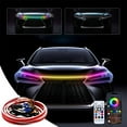 thumbnail image 1 of Nilvkv Car RGB LED Hood Light Strip 240cm APP and Wireless Remote Control Dynamic Flowing Effects, Car Accessories, 1 of 6