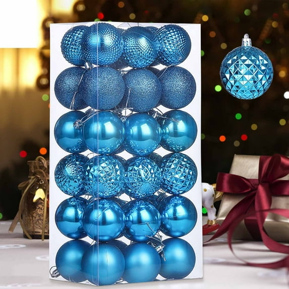 Nilvkv Christmas Balls 36PC Set 6CM/2.36" Christmas Tree Balls Durable and Shatterproof for CHRlSTMAS-GlFTs, Christmas Decorations