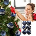 thumbnail image 1 of Nilvkv Christmas Balls 6PC 8CM/3.15" Velvet Christmas Tree Balls Durable & Shatterproof for Christmas Tree, CHRlSTMAS-GlFTs, Christmas Decorations, 1 of 6
