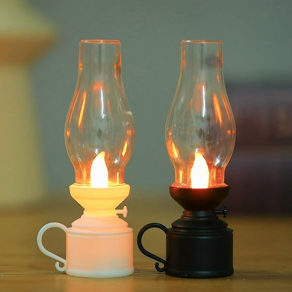 Nilvkv Christmas Luminous Kerosene Lamp Electronic Candle LED Horse Light Decoration Ornament Gift Wind Lamp Desktop, Christmas Decorations