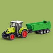 Nilvkv Classics Mighty Inertial Agricultural Transport Vehicle - Made with Plastic, Green Toy Construction Truck, Boys and Girls, Kids, Toddlers, Ages 3