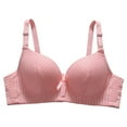 thumbnail image 1 of Nilvkv Comfortable Bras for Women, Bras for Women No Underwire, Daily Comfort Shaping Wireless Push Up Thin Everyday Bra Red 36BC, 1 of 8