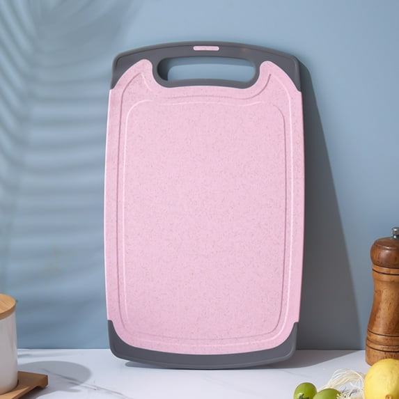 Nilvkv Cutting Board Double Sided, 12.6in Butcher Block for Kitchen Chopping Meat and Vegetables by Plastic, Food-Grade, Easy to Clean