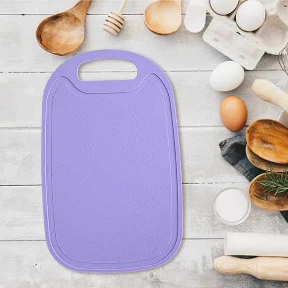 Nilvkv Cutting Board Double Sided, 13.8in Butcher Block for Kitchen Chopping Meat and Vegetables by Plastic, Food-Grade, Easy to Clean