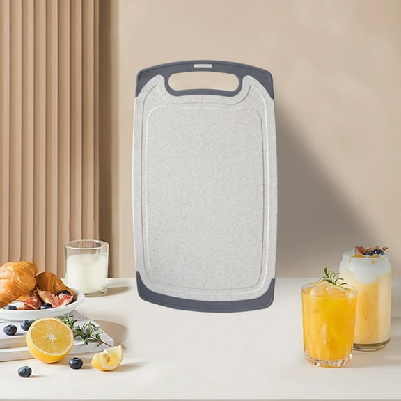 Nilvkv Cutting Board Double Sided, 13.8in Butcher Block for Kitchen Chopping Meat and Vegetables by Plastic, Food-Grade, Easy to Clean