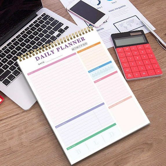 Nilvkv Daily To-Do Notepad To-Do List Notepad Management Task Plan List Notebook Organizer for Sch001 Office Supplies Undated Agenda 52 Sheets