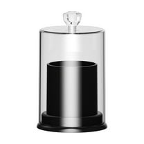 Nilvkv Dispenser for Cotton Ball Cotton Swab Cotton Round Pads Floss - 10OZ Clear Plastic Jar Set for Bathroom Canister Storage Organization