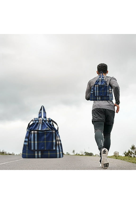 Drawstring Backpack Common Drawstring Bag Folding Storage Bag Sports Fitness Bag Drawstring Pocket Travel Backpack
