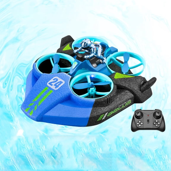 Nilvkv Drone Pan remote control three-in-one toys-helicopters speedboats drift cars hovercraft unmanned s remote control toys