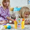thumbnail image 1 of Nilvkv Easter Bunny Basket with Handle, Cute Easter Cloth Basket Candy Eggs Buckets Party Decoration for Kids for Easter Basket Stuffers, 1 of 6
