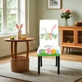 thumbnail image 1 of Nilvkv Easter Decorations, Stretch Dining Chair Covers Set Easter Pattern Slipcovers for Kitchen Home Decor Washable Chair Protectors Party Supplies, 1 of 6