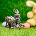 thumbnail image 1 of Nilvkv Easter Garden Stake Decorations Outdoor Bunny Rabbit Statue with Metal Stake Vintage Spring Yard Lawn Ornament for Patio Pathway Flower Bed Decor, 1 of 6