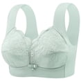 thumbnail image 1 of Nilvkv Front Closure Bras for Women, Plus Size Bras, Strap Wireless Front Closure Solid Seamless Lift Everyday Bra Blue 38ABC, 1 of 7