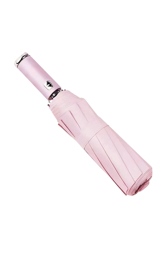 Fully Automatic Rotatable Led Flashlight Umbrella, Foldable Black Glue Sunscreen Umbrella, Automatic Opening and Closing, Protection and Sun Protection