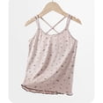 thumbnail image 1 of Nilvkv Cute Shirts for Girls, Girls Tank Tops, Kids Bow Detail Crisscross Strap Lace Trim Cami Top Layer Pink 12-13 Years, 1 of 5