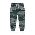thumbnail image 1 of Nilvkv Girls Sweatpants, Sweatpants for Girls, Kids Camo Print Fleece Lined Elastic Waist Drawstring Sweatpants with Pockets Winter Gray 2-3 Years, 1 of 3