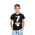thumbnail image 1 of Nilvkv Girls T Shirts, Toddler Girl Shirts, Youth Sweet Print Short Sleeve Top Lightweight Breathable Casual Summer Black 5-6 Years, 1 of 8