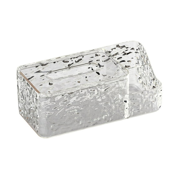 Nilvkv Glacial Tissue Box Living Room Coffee Table Multifunctional Storage Box for Household Water Tissue Pumping, Organization and Storage
