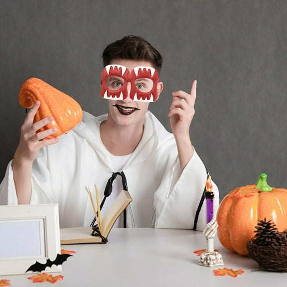 Nilvkv Halloween Glasses Halloween Glasses Creatives Cats Pumpkin Spider Cats Party Props Halloween Glasses, Holiday Supplies, Home Decor