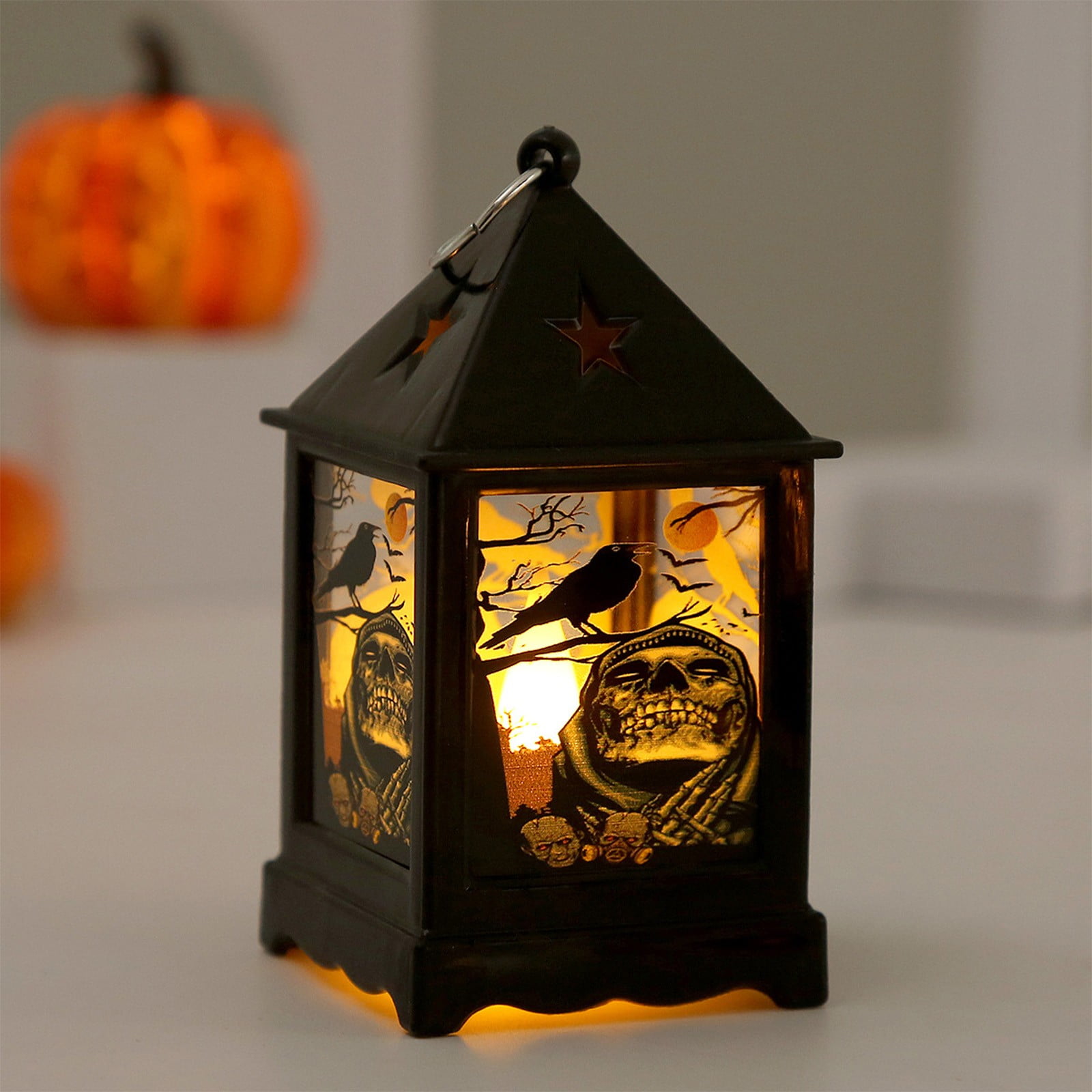ライト・ランタン DIABLO Nilvkv Halloween LED Vintage Lanterns, Decorative Graves&Skeleton