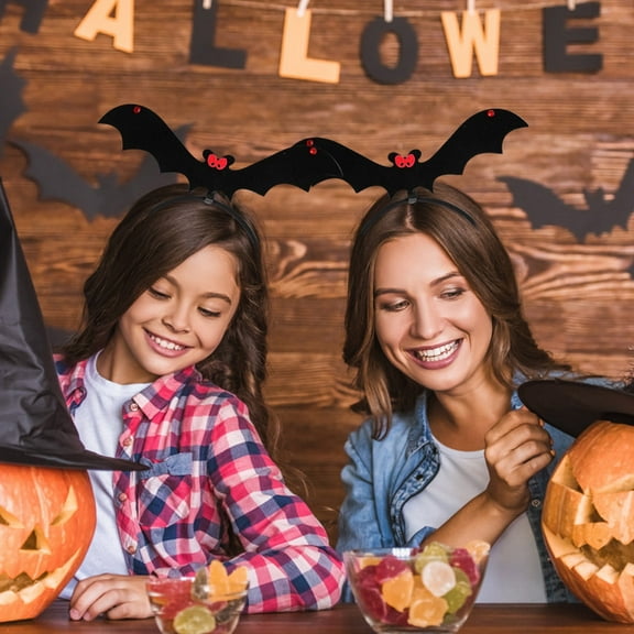 Nilvkv Halloween Party Dance Non-Woven Batcobra Bats Decorate Headbands Event & Party Supplies, Home Decor