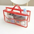 thumbnail image 1 of Nilvkv Handbags Travel Clear Cosmetic Makeup Bag, Transparent Tote Shoulder Bag Clear Toiletry PVC Tote, Stadium Outdoor Beach Pool Handbag ShouldeBag Makeup Bag Organizer, 1 of 1