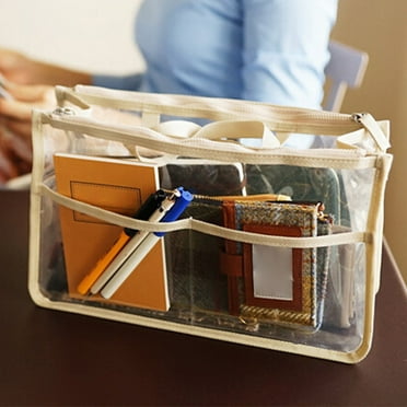 Nilvkv Handbags Travel Clear Cosmetic Makeup Bag, Transparent Tote Shoulder Bag Clear Toiletry PVC Tote, Stadium Outdoor Beach Pool Handbag ShouldeBag Makeup Bag Organizer