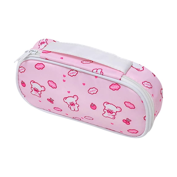 Nilvkv High Beauty Style Super Large Capacity Student Pen Bag Makeup Bag Storage Bag