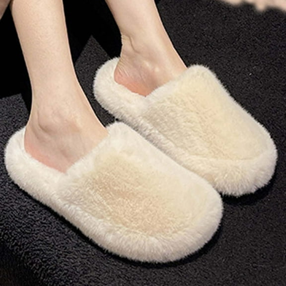 Nilvkv House Slippers, Closed Toe Sandals, Women's Fashion Casual Versatile Sweet Cool Solid Color Baotou Fashionable Fall And Winter Style Trendy Soft Bottom Household Slippers
