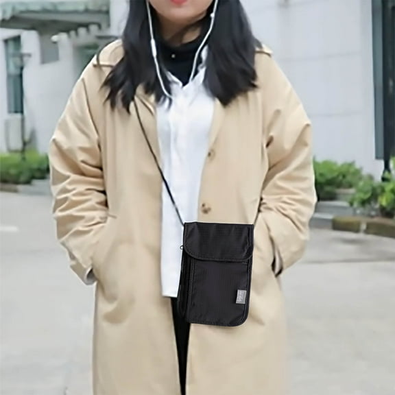 Nilvkv Id Bag Neck Chest Bag Card Id Bag Students Outdoor Travel Must Document Organizer Bag