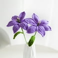 thumbnail image 1 of Nilvkv Knitted Bouquet Fake Artificial Flowers Bouquet for Home Office Party Wedding Decoration Birthday Gift, Home Decor, 1 of 4