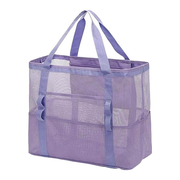 Nilvkv Large Capacity Storage Bag Transparent Mesh Toy Storage Bag Swimsuit Miscellaneous Crossbody Bag Beach Bag, Organization and Storage