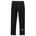 thumbnail image 1 of Nilvkv Leggings for Girls, Girls Leggings, Kids Dragonfly Print Elastic Waist Lightweight Leggings Casual Black 2-3 Years, 1 of 3
