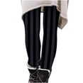 thumbnail image 1 of Nilvkv Leggings for Girls, Girls Pants, Vertical Striped Full Length Tights with Elastic Waist, spooky pick for Halloween Gray 3-4 Years, 1 of 6